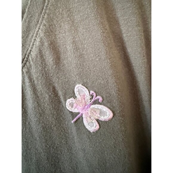 Old Navy boyfriend woman size medium butterfly T-shirt - Picture 4 of 7
